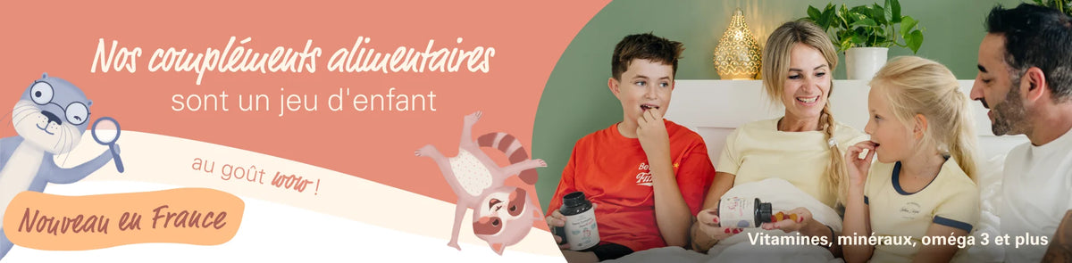 Des compléments alimentaires pour enfants, tout simplement et au goût wow : une famille prend ensemble les gummies wowtamins
