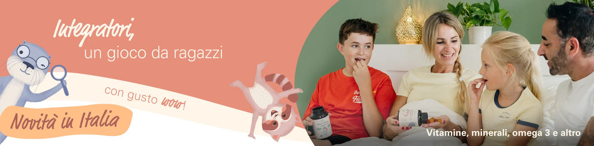 Integratori per bambini, senza sforzo e con un gusto wow: una famiglia prende insieme le gummies wowtamins